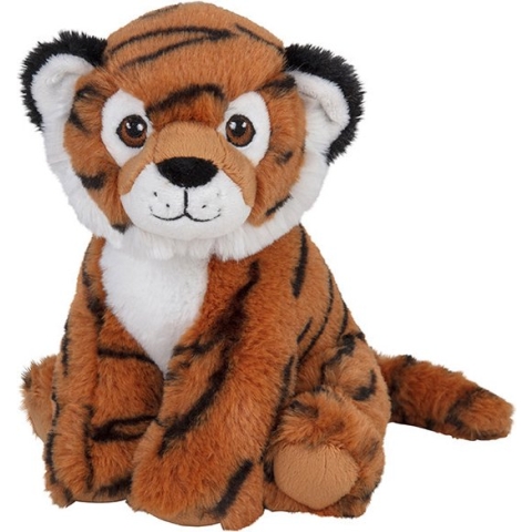 Pluche knuffel bruine tijger van 19 cm - Speelgoed knuffeldieren tijgers