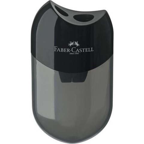 Faber-Castell puntenslijper - met opvangbakje - zwart - FC-183500