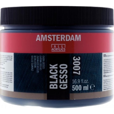 Amsterdam gesso zwart 500 ml 3007