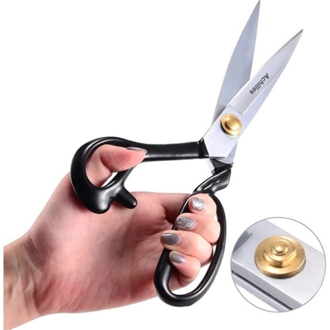 Achilles® Linkshandig Kleermakersschaar 29 CM -Sterke uitvoering - Stoffenschaar - Textielschaar