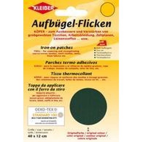KLEIBER twill opstrijkpatronen, 400 x 120 mm, groen