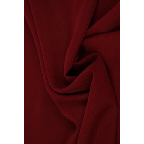 Chiffon stof - Bordeaux rood - 15 meter