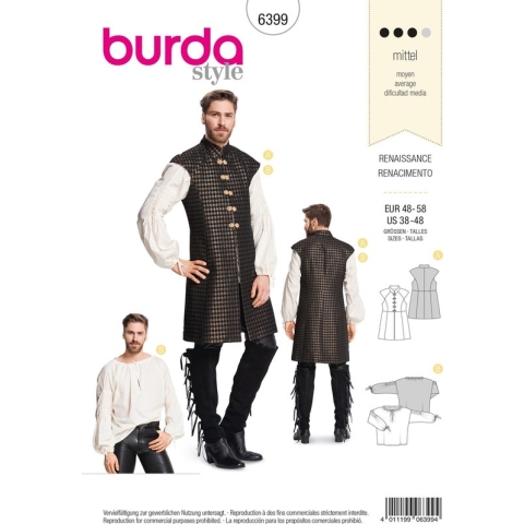 Burda Naaipatroon 6399 - Historisch Kostuum