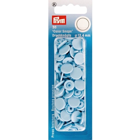 Prym ColorSnaps rond lichtblauw