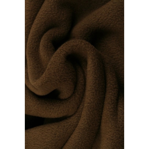 10 meter fleece stof - Bruin - 100% polyester
