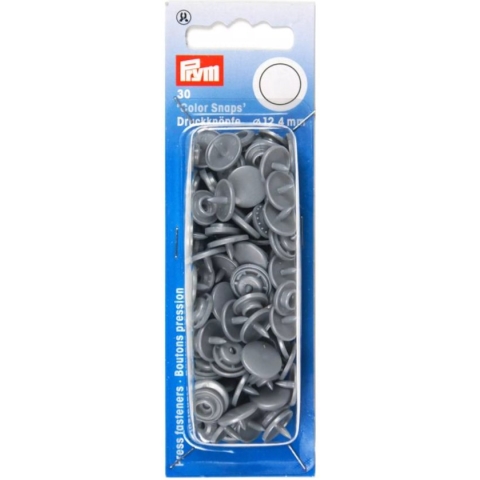 Prym Drukknopen 12,4 mm zilver grijs - drukker - rond
