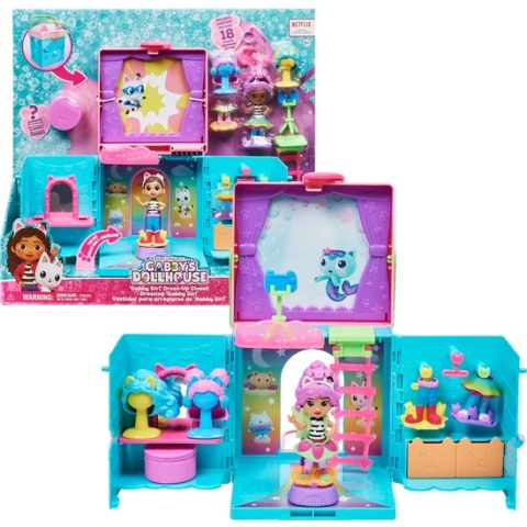 Gabby's Poppenhuis - Gabby's Verkleedkamer-speelset met accessories en unieke Gabby-figuur