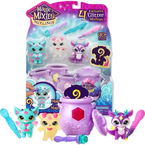 Magic Mixies Mixlings - Magisch Glitter Mega Pack (4 pack)