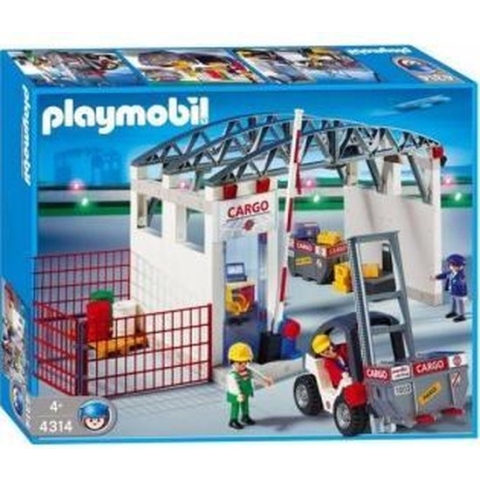 Playmobil 4314 Luchthaven Cargohal met Heftruck