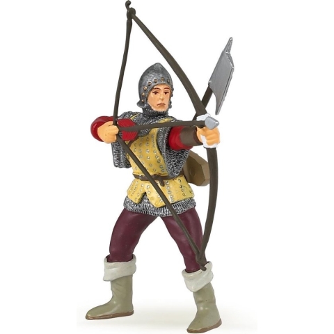 Speelfiguur - Mens - Ridder - Met pijl & boog - Rood