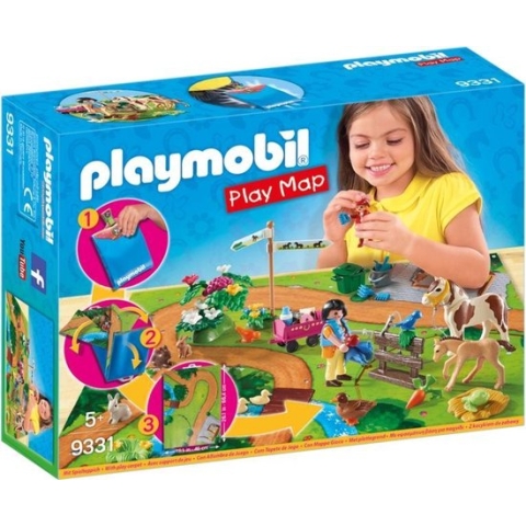 PLAYMOBIL Ponyrijders met plattegrond - 9331