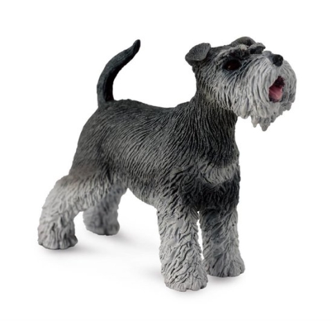 Collecta Honden: Schnauzer 6 Cm Zwart/grijs
