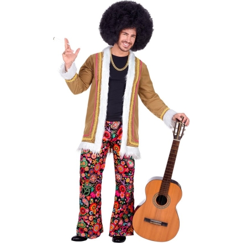 WIDMANN - Woodstock hippie kostuum voor mannen - M