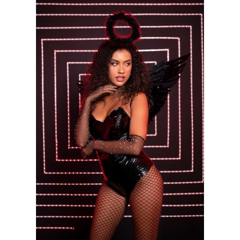 Vinyl boned bodysuit