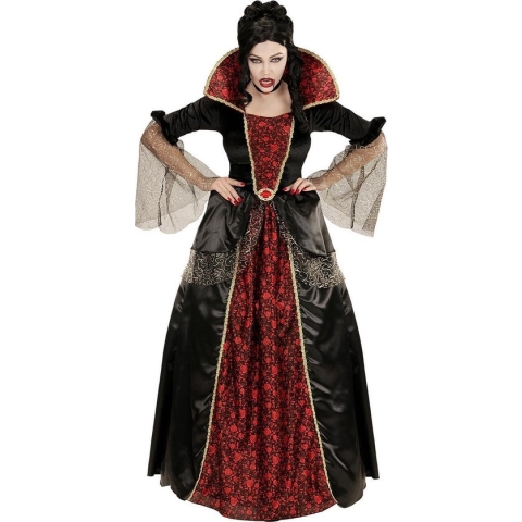 Vampier & Dracula Kostuum | Vrouwelijke Vampier Velvetia Kostuum | Large | Carnaval kostuum | Verkleedkleding