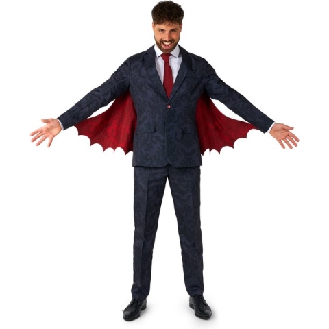 Suitmeister Victorian Vampire Black - Heren Pak - Vampier Kostuum - Carnavals Pak - Zwart - Maat: 2XL