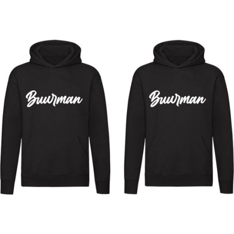 Buurman 2 Prachtige Hoodie's | Straat | Wijk | Huis | Vriend | Grappig | Kind | Dames | Heren | Kinder | Trui | Capuchon