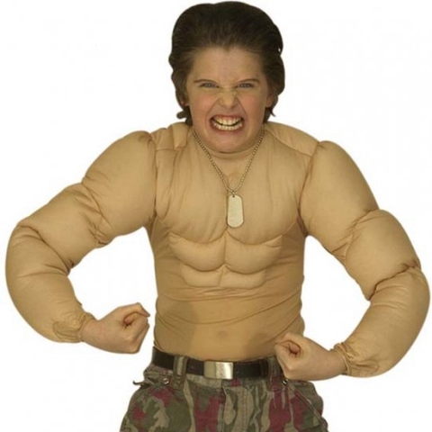 Spierballen shirt voor kinderen 128