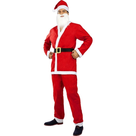 FUNIDELIA Kerstman kostuum voor mannen Santa Claus - Maat: 3XL - Rood