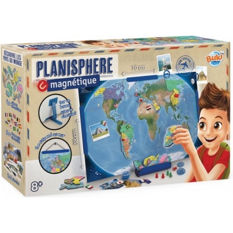 Buki Magnetische Wereldkaart