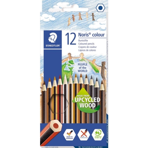 Staedtler kleurpotlood Noris Club People Of The World 12 kleurpotloden - Beige Potloden - Beige Kleurpotloden - Skincolor Potloden