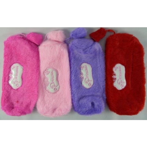 "etui pluche 20 x 7 cm Kleuren: hard roze,zacht roze, paars, rood"