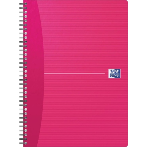 Oxford Office Essentials spiraalschrift, 100 bladzijden, ft A4, geruit 5 mm, geassorteerde kleuren 10 stuks
