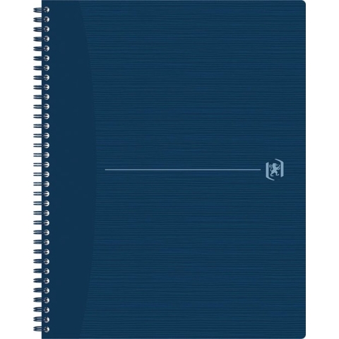 Oxford Origin spiraalschrift, ft A4+, 140 bladzijden, geruit 5 mm, blauw 5 stuks