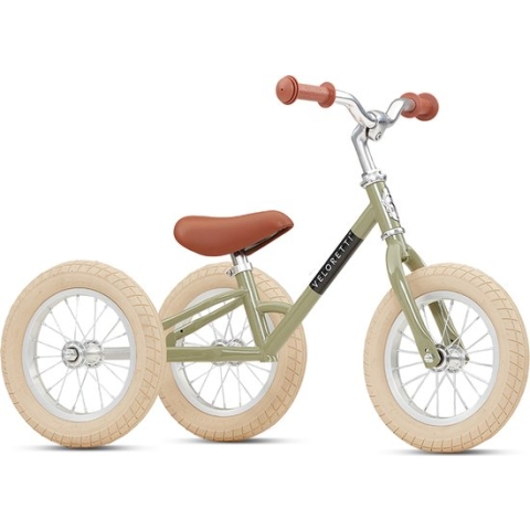 Veloretti Tricycle loopfiets - Driewieler 12 inch - Groen - 1.5-4 jaar