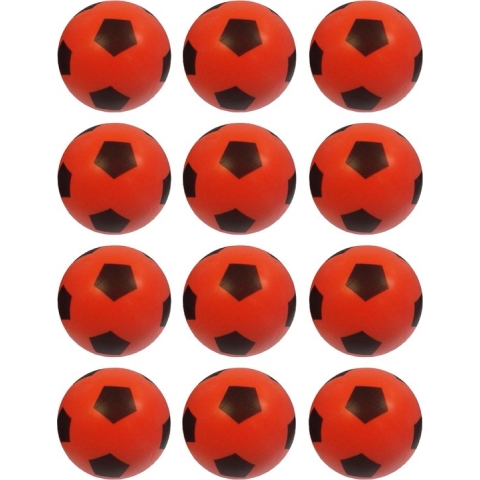 Set 12 x Foam | Softy | Zachte | Lichte Voetbal 20 cm Geel / Rood / Blauw