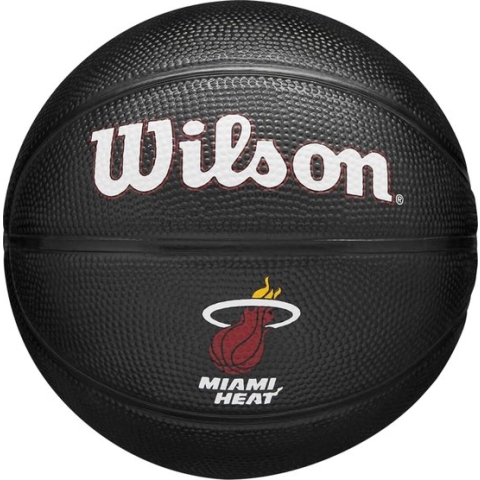 Wilson NBA Team Tribute Mini Black Basketbal Team Miami Heat