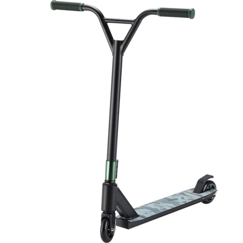 Deuba Premium Stuntstep   -  Camouflage / Groen - ABEC 9 - Aluminium