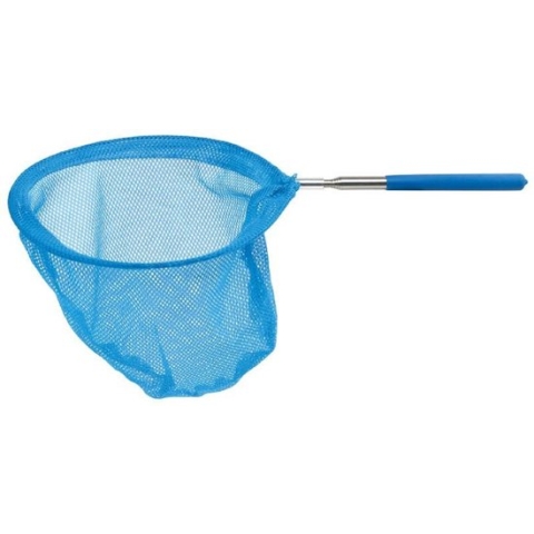 Gebro Vlindernet/insectennet - neon blauw - metaal - 86 cm