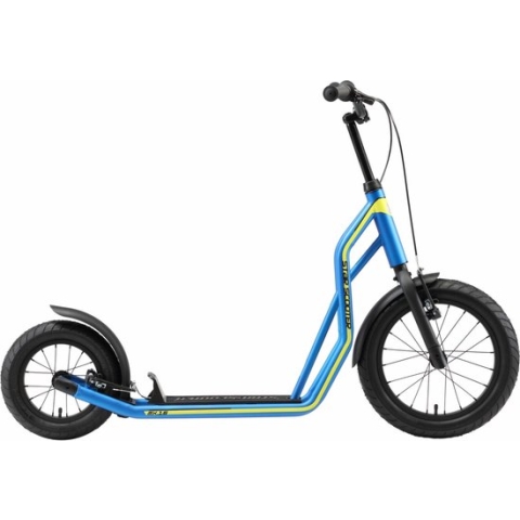 STAR SCOOTER autoped 16 inch + 12 inch, blauw
