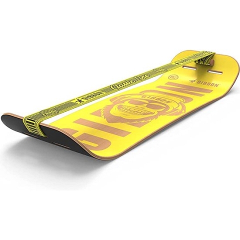 Gibbon - Giboard Set - Bonzo Classic - Slackline - Skateboard Style - One Size - Black/Yellow