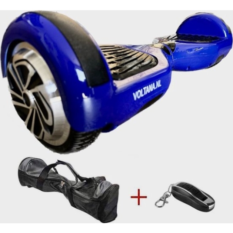 VOLTANA Hoverboard BLAUW, BLUETOOTH, TAOTAO, SAMSUNG accu, 700Watt, DRAAGTAS Led verlichting, Afstandsbediening, Aluminium Design velgen, Rubberen bumpers