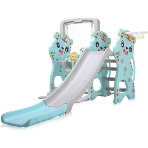 Kinderglijbaan met Schommel - Speelplaats - Binnen en Buiten - Voor Kinderen - 210 x 187 x 122 cm