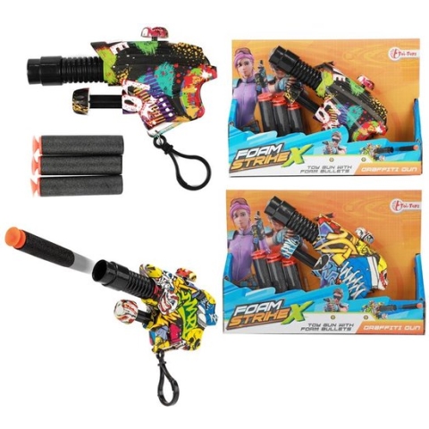Toi Toys Pistool met 3 foampijlen.