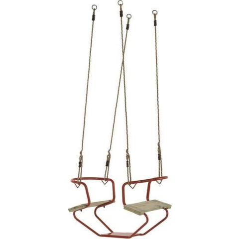 Duo Schommel Metaal Rood