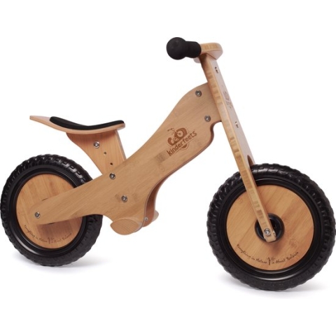 Kinderfeets houten loopfiets vanaf 2 jaar - Bamboe Bruin