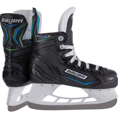 Bauer Ijshockeyschaatsen X-lp Junior Polycarbonaat Zwart/wit Maat 28