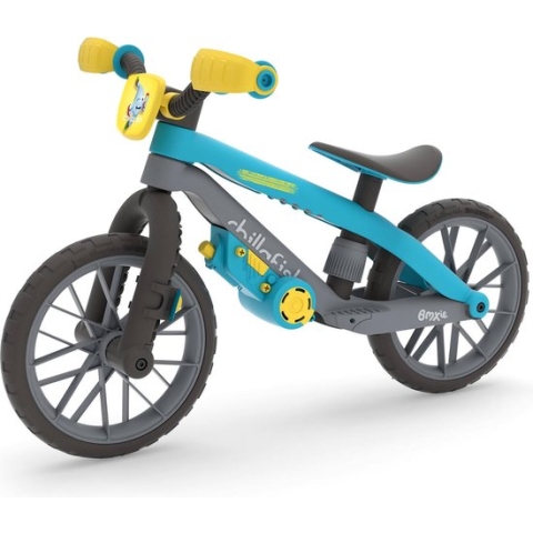 Chillafish BMXie MOTO multi-play loopfiets met echte VROEM VROOEEEM geluiden en afneembare speelmotor, 2-5 jaar, blauw