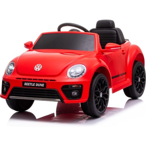 Volkswagen Beetle Kinderauto – 12V – 47cm – 1-3 Jaar – Afstandsbediening – Extra Functies – Rood