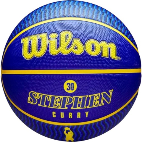 Wilson NBA Player Icon Stephen Curry Outdoor Ball WZ4006101XB7, Unisex, Blauw, basketbal, maat: 7