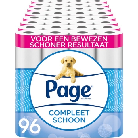 Page toiletpapier - 96 rollen - Compleet Schoon wc papier - met een vleugje katoen