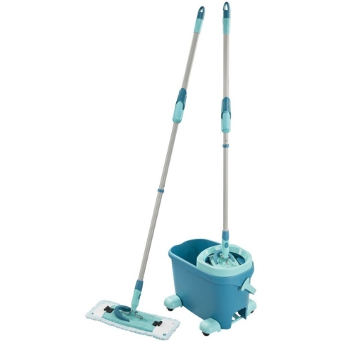 Leifheit Clean Twist M vloerwisser Ergo mobiel - dweil set compleet systeem met wieltjes - 33 cm - 6 liter