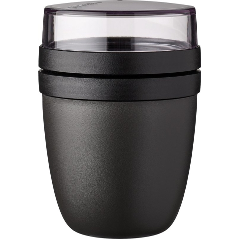 Mepal - Lunchpot Ellipse - 500 ml - Muesli beker to go - Nordic black - Geschikt voor vriezer, magnetron en vaatwasser