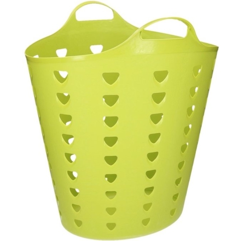 Groene wasmand flexibel 60 liter - 47 x 50 cm
