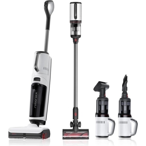 Roborock Dyad Pro Combo-Stofzuiger zonder zak ,5-in-1 snoerloze stofzuiger,nat-en droogzuiger-17000 Pa* Zuigkracht-Tapijtreiniging - Schoon van rand tot rand-Met Gemotoriseerde Mini-Borstel&2-in-1 Reinigingskop