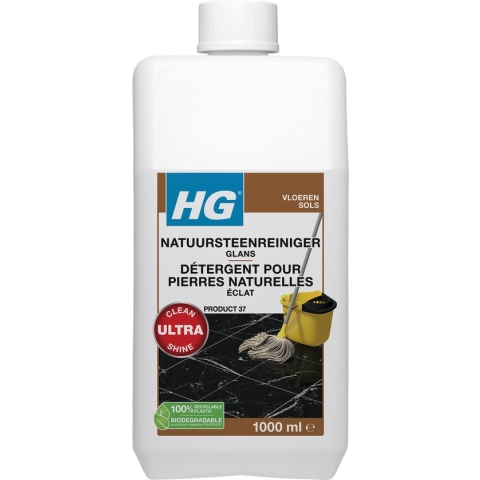 HG natuursteenreiniger glans (product 37) - 1L - voor regelmatig gebruik van marmer en kalkhoudend natuursteen